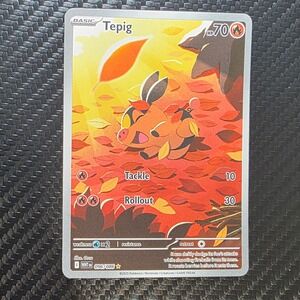 Tepig 096/086 White Flash Illustration Rare Holo NM Pokemon TCG Card